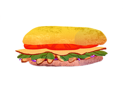 Sandwich dinner food illustration lunch sandwich