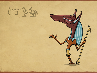Anubis bold character design character illustration childrens book childrens illustration design illustration