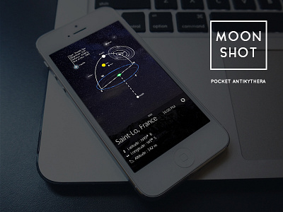 MOONSHOT a Digital Antikythera Mechanism UI application astronomy clean dark design minimalist phone ui uidesign user interface
