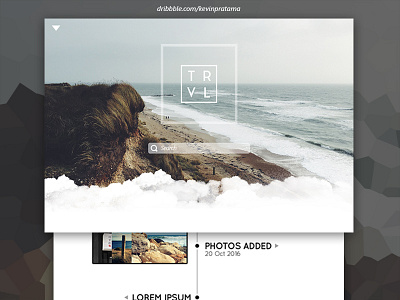 TRAVEL BLOG Design clean design minimalism minimalist travel ui webdesign website
