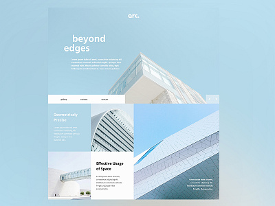 Architecture Website UI Design adobexd architecture clean minimalist uidesign userinterface