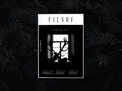 FILSUF Lifestyle Magazine adobexd application book clean design flat minimalism minimalist ui uidesign userinterface