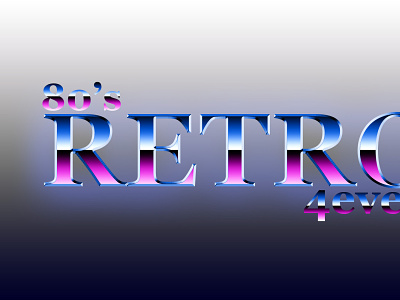 Retro text effect 3d text branding design graphic design photoshop text design vector