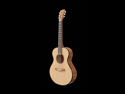 Acoustic Guitar 3d 3d model blender guitar render