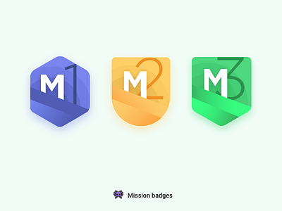 Mission Badges badges gamification icons medals