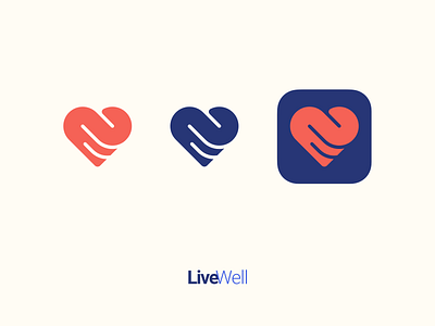 Live Well iconography branding design iconography logo logodesign