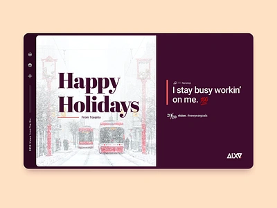 Holiday Hustle card ui design happyholidays ui uidesign