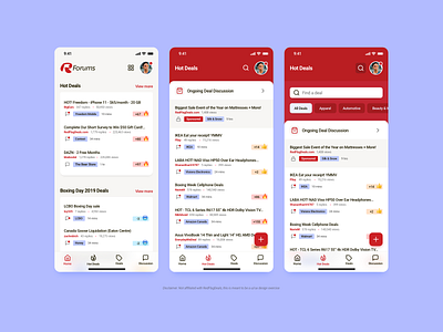 For the Canadian deal hunter app content layout redesign redflagdeals ui ui refactoring ux