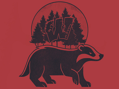 Badgers Moving Forward branding design graphic design illustration logo