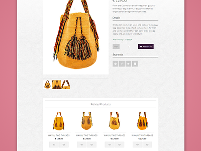 Maravillage Single bag design flat magento purses shop wayuu web