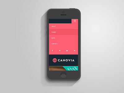 Canovia mobile app css3 design games html5 ios kids menu responsive web