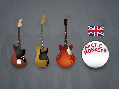 Arctic Monkeys arctic drum graphic group guitar icon iconic logo monkeys music