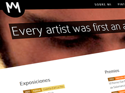 Artist web css3 html5 mobile responsive web web design