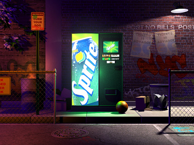 Sprite/Activision Comp soda machine