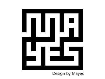 Mayes Logo logo logo design maze mayes maze logo