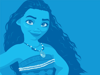 Moana - Cyan blue cyan disney illustration illustrator moana vector