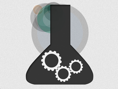 The Lab design gears icons minimal textures