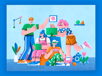 teamwork by CintyChan on Dribbble