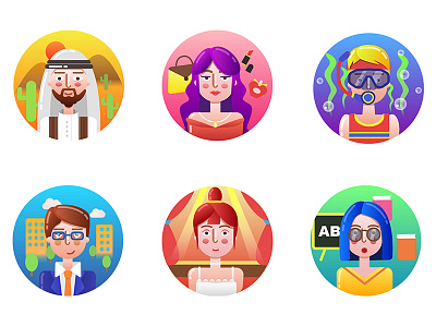 character icons character icons