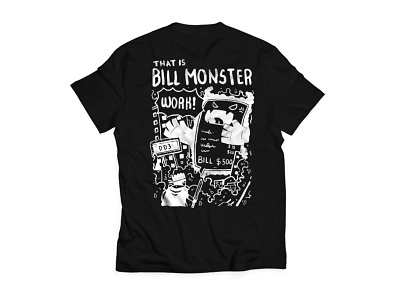 BILL MONSTER TSHIRT DESIGN bill custom design design design tshirt illustration money tshirt tshirt design
