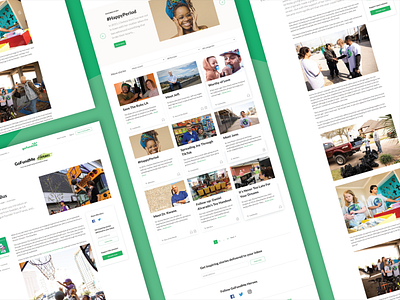 GoFundMe Heroes — Page templates css editorial gofundme grid landing pages layout templates ui web web design website
