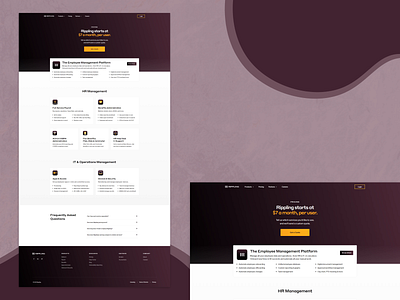 Rippling — Pricing css dark dark ui grid grid layout html layout pricing pricing page responsive saas saas web design saas website ui web web design website