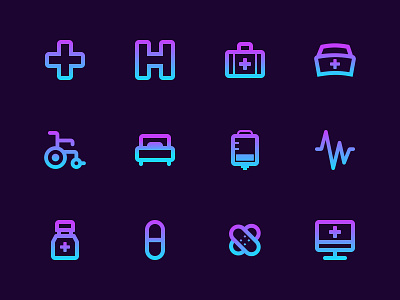 Medical App Icon health app health care healthcare icon icon design icon set iconography icons medical app