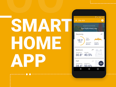 Smart Home App android iot material design smart home