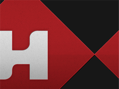 H&W Pacific Logo Detail diamond gradient identity logo modern rebrand red shiny student typography