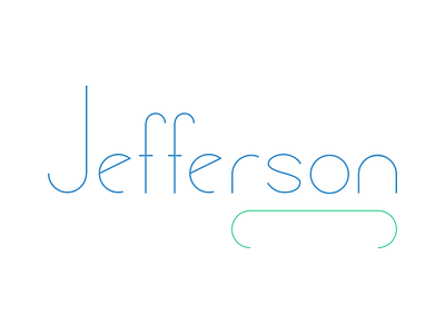 Jefferson Logo logo design typography