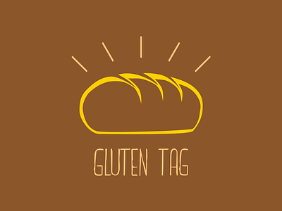 Gluten Tag Logo brand brand identity bread graphic design graphic identity logo logo design