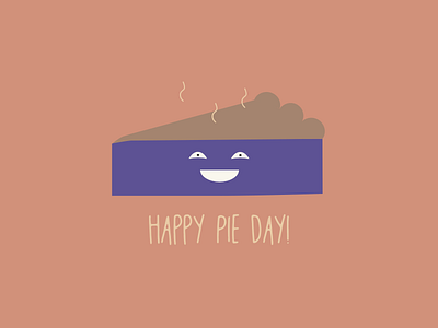 Happy Pie Day design design of the day flat flat design graphic design happy pie day visual design