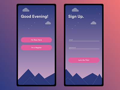 Sign Up Screen daily ui dailyui dailyui 001 design sign up ui design ux ux design