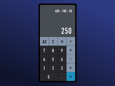 Dark Calculator dailyui dailyui 004 dailyuichallenge dark mode design gradient graphic design ui ui design ux ux design