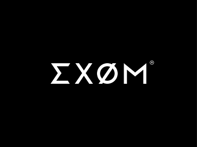 exom logotype branding design lettering logo logodesign logotype minimal typography vector