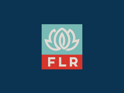 FLR logo branding design flower logo logodesign minimal monogram vector