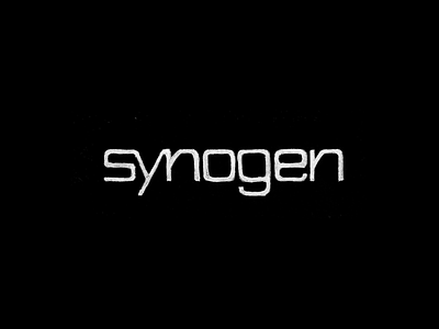 synogen logo sketch branding customtype design lettering logo logodesign logotype minimal sketch typography vector