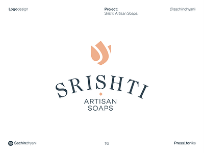 srishti soap logo design branding logodesign logotype mark minimal monogram typography vector