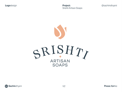 srishti soap logo design
