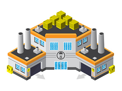 Factory  isometric design