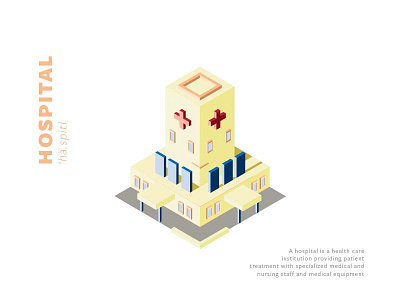 Hospital application design design icon isometric layout user interface