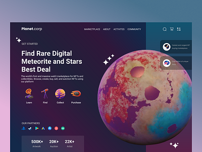 Planet.corp - Landing Page