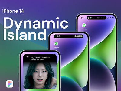 iPhone Dynamic Island for Whatsapp beginner dynamic dynamic island easy example iphone iphone 14 iphone 14 pro iphone pro island simple ui design
