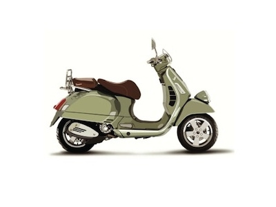 Vespa ai art green vector vespa