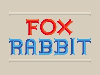 Fox & Rabbit bag blue fox foxrabbit logo orange rabbit red tag tote