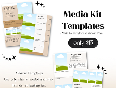 Media Kit Templates branding graphic design media kit