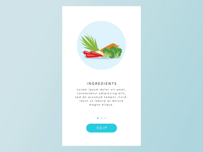 Onboarding Motion animated app cook cooking gif motion onboarding shot ui