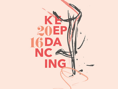 Keep Dancing 2016 brand design brand identity branding design graphic design illustration logo logodesign logos logotype