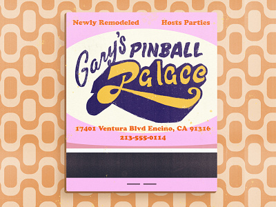 Gary's Pinball Palace Type illustration logo paulthomasanderson typography