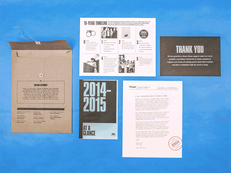826 Chicago – 2016 Annual Report 826 annual report diy recycled screen printing simple spy kids stamps
